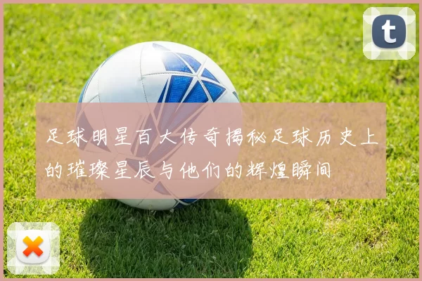 足球明星百大传奇揭秘足球历史上的璀璨星辰与他们的辉煌瞬间